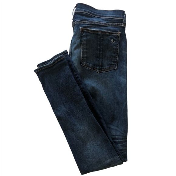 Rag & Bone Ripped Skinny Hampstead With Holes Jeans Style #1502K520 Size 28